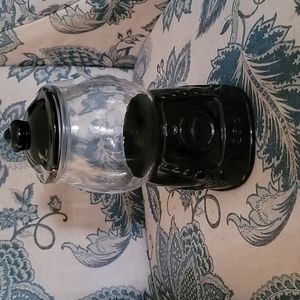 Target Bullseye's Playground Black Glass Gumball Machine Candy Jar